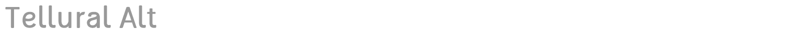 Tellural font preview
